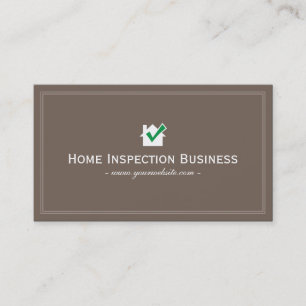 Home Inspection Green House Professional Plain Visitekaartje