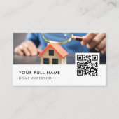 Home Inspection QR Code Modern Business Visitekaartje (Voorkant)