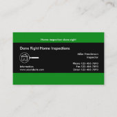 Home Inspection Service Visitekaartje (Voorkant)