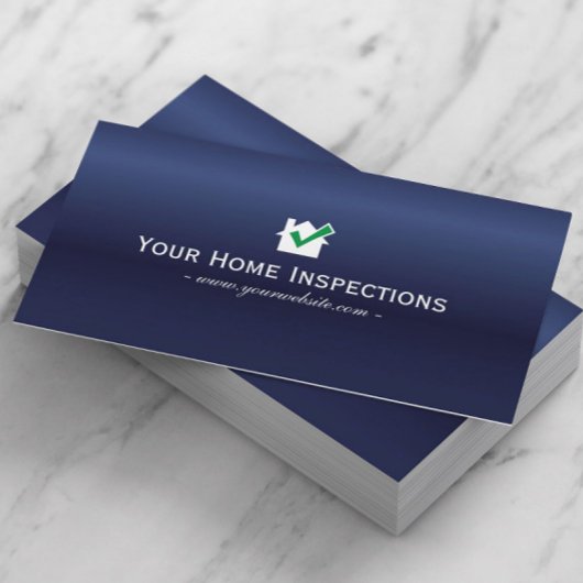 Home Inspections Real Estate Royal Blue Visitekaartje