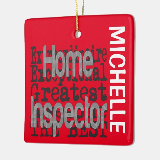 Home Inspector Extraordinaire CUSTOM Keramisch Ornament (Links)