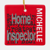 Home Inspector Extraordinaire CUSTOM Keramisch Ornament (Voorkant)