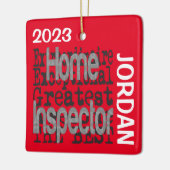 Home Inspector Extraordinaire CUSTOM Keramisch Ornament (Links)