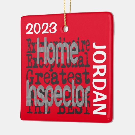 Home Inspector Extraordinaire CUSTOM Keramisch Ornament (Links)