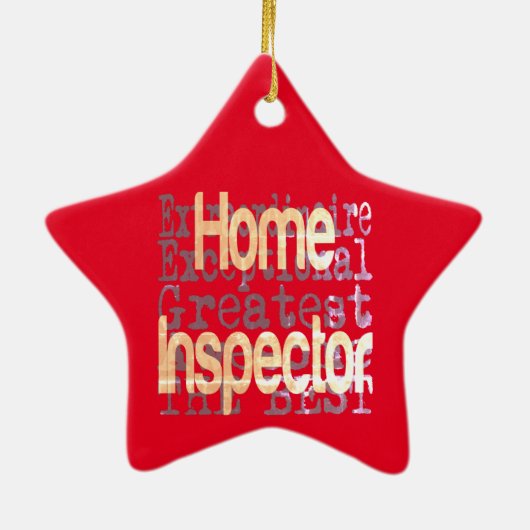 Home Inspector Extraordinaire Keramisch Ornament (Achterkant)