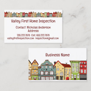 Home Inspector Licensed House Inspector Business C Visitekaartje