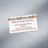 Home Inspector Licensed House Inspector Magnetisch Visitekaartje (Voorbeeld)
