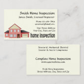 Home Inspector Visitekaartje (Voorkant / Achterkant)