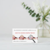 Home Inspector Visitekaartje (Staand voorkant)