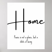 Home Inspirational Quote Wall Print (Voorkant)