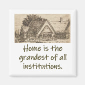 Home is de kleinste - thuisprijsopgave magneet (Voorkant)