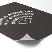 Home is de locatie waar WiFi automatisch verbindin Poster (Hoek)