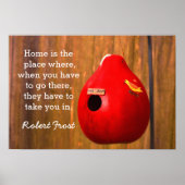 Home is de Place - Robert Frost quote - Art print (Voorkant)