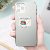 Home is een plek waar we wonen aangepaste fam naam sticker (Telefoon)
