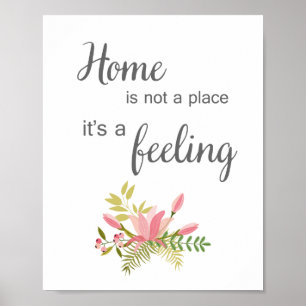 Home is geen plek maar een vingerafdruk poster