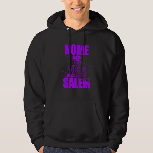 Home Is Jerusalem Jerusalem Hebrew Israelite Jewis Hoodie (Voorkant)