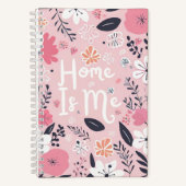 "Home Is Me" Gepersonaliseerde naam & jaarboek Notitieboek (Voorkant)