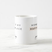 Home is Mijn Happy Place met naam Koffiemok (Center)