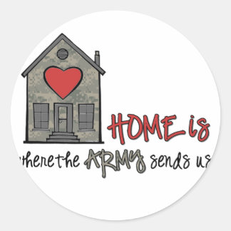 Home is ronde sticker