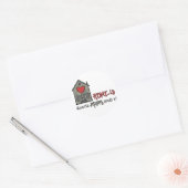 Home is ronde sticker (Envelop)