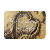 Home is waar dan ook met You Quote Sand Drawn Hear Badmat (Voorkant)
