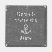 Home is waar de ankerpunten vallen magneet (Voorkant)