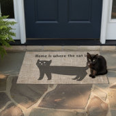Home Is Waar De Kat Is Zwarte Kat Deurmat