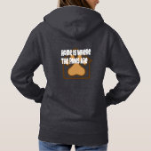 Home is waar de poten zijn - Paw Print House Hoodie (Achterkant)