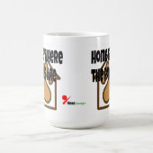 Home is waar de poten zijn - Paw Print House Koffiemok (Center)