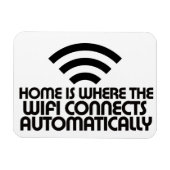 Home is waar de WiFi automatisch verbinding maakt Magneet (Horizontaal)