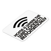 Home is waar de WiFi automatisch verbinding maakt Magneet (Linkerzijde)