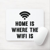 Home is waar de WiFi is Muismat (Met muis)