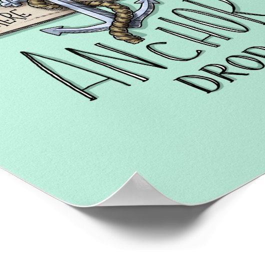 Home is Waar het Anker Drops Wall Poster (Hoek)