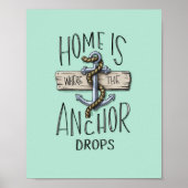 Home is Waar het Anker Drops Wall Poster (Voorkant)