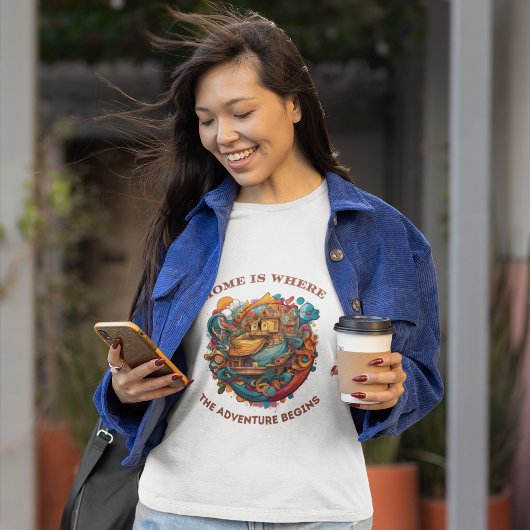 Home is Waar het Avontuur begint Mannen T-shirt