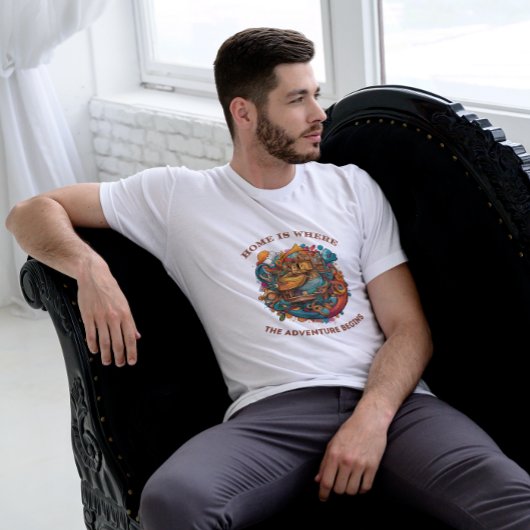 Home is Waar het Avontuur begint Mannen T-shirt
