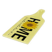 Home is Waar het Hart is Gele Zonnebloem Snijplank (Hoek)