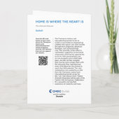 Home is waar het hart is - KidsArt voor CHOC Kaart (Achterkant)