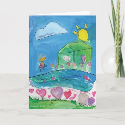 Home is waar het hart is - KidsArt voor CHOC Kaart (Voorkant)