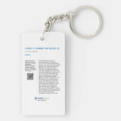 Home is waar het hart is - KidsArt voor CHOC Sleutelhanger (achterkant)