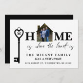 Home is waar het hart is, nieuwe adresfotokaart aankondiging (Voorkant / Achterkant)