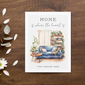 Home is Waar het hart is Realty Farming Briefkaart