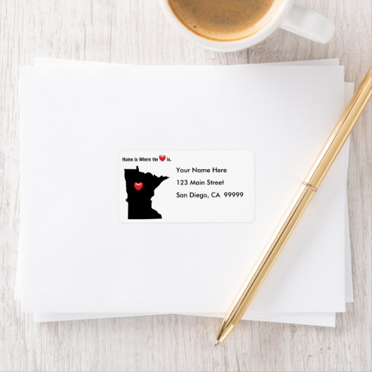 Home is Waar het Hart MINNESOTA Etiket (Insitu)