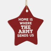 Home is waar het leger ons Star Ornament stuurt (Rechts)