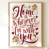 Home is Waar ik ook ben met jou Art Print