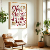 Home is Waar ik ook ben met jou Art Print