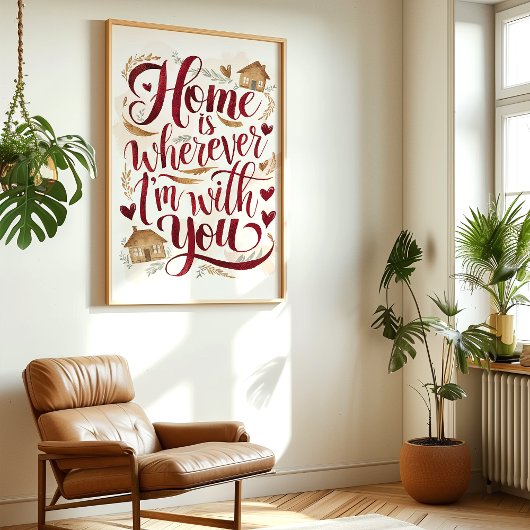 Home is Waar ik ook ben met jou Art Print