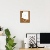 Home is waar je hart is - Arizona Poster (Thuiskantoor)