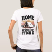 Home is waar je het plaatst - Camping T-shirt (Achterkant)