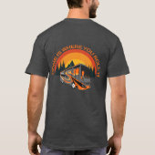 Home is waar je het rolt ~ RV Camping T-shirt (Achterkant)